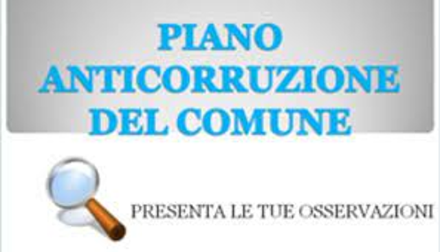 AVVISO PUBBLICO PER AGGIORNAMENTO PIANO TRIENNALE DI PREVENZIONE DELLA CORRUZIONE E PER LA TRASPARENZA  - TRIENNIO 2022-2024