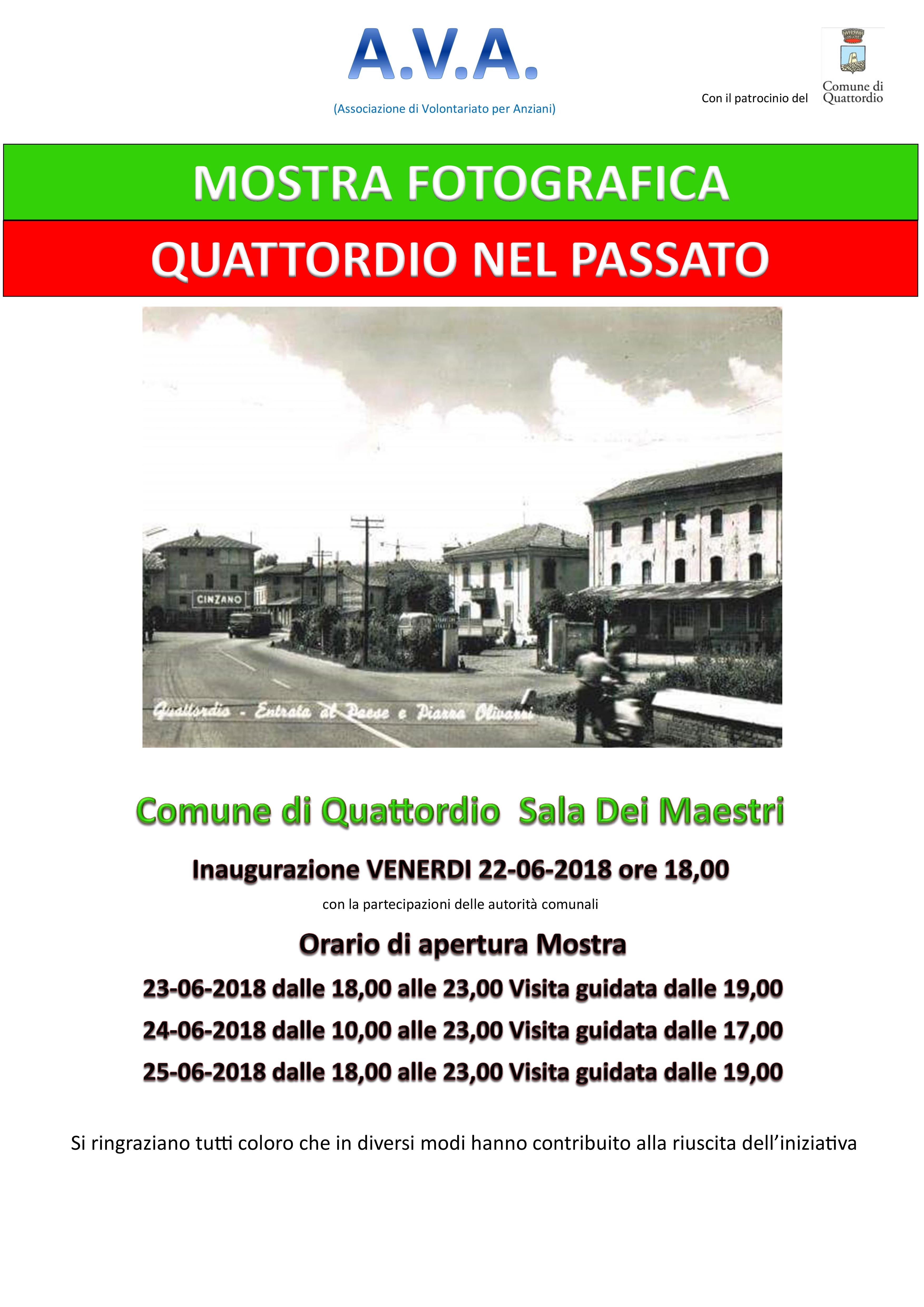 Mostra Fotografica "Quattordio nel passato"