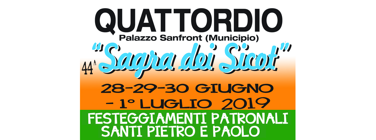 44° SAGRA DEI SICOT - Quattordio