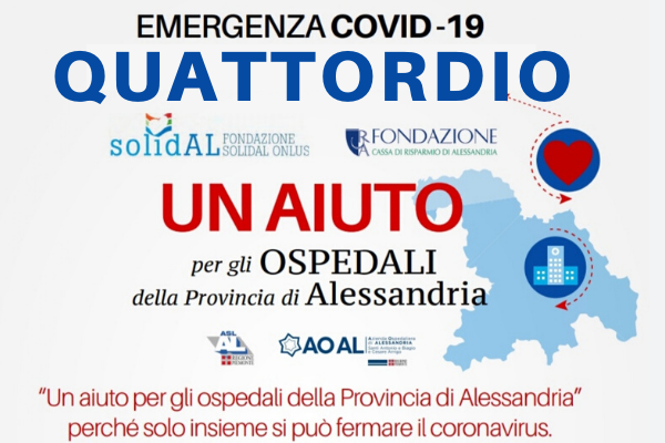 Coronavirus: raccolta fondi "Quattordio per gli Ospedali di Alessandria"