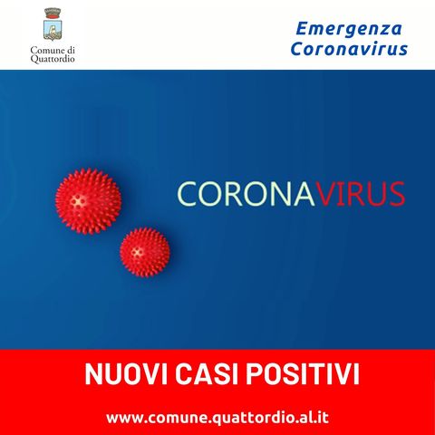 Coronavirus: nuovi casi positivi