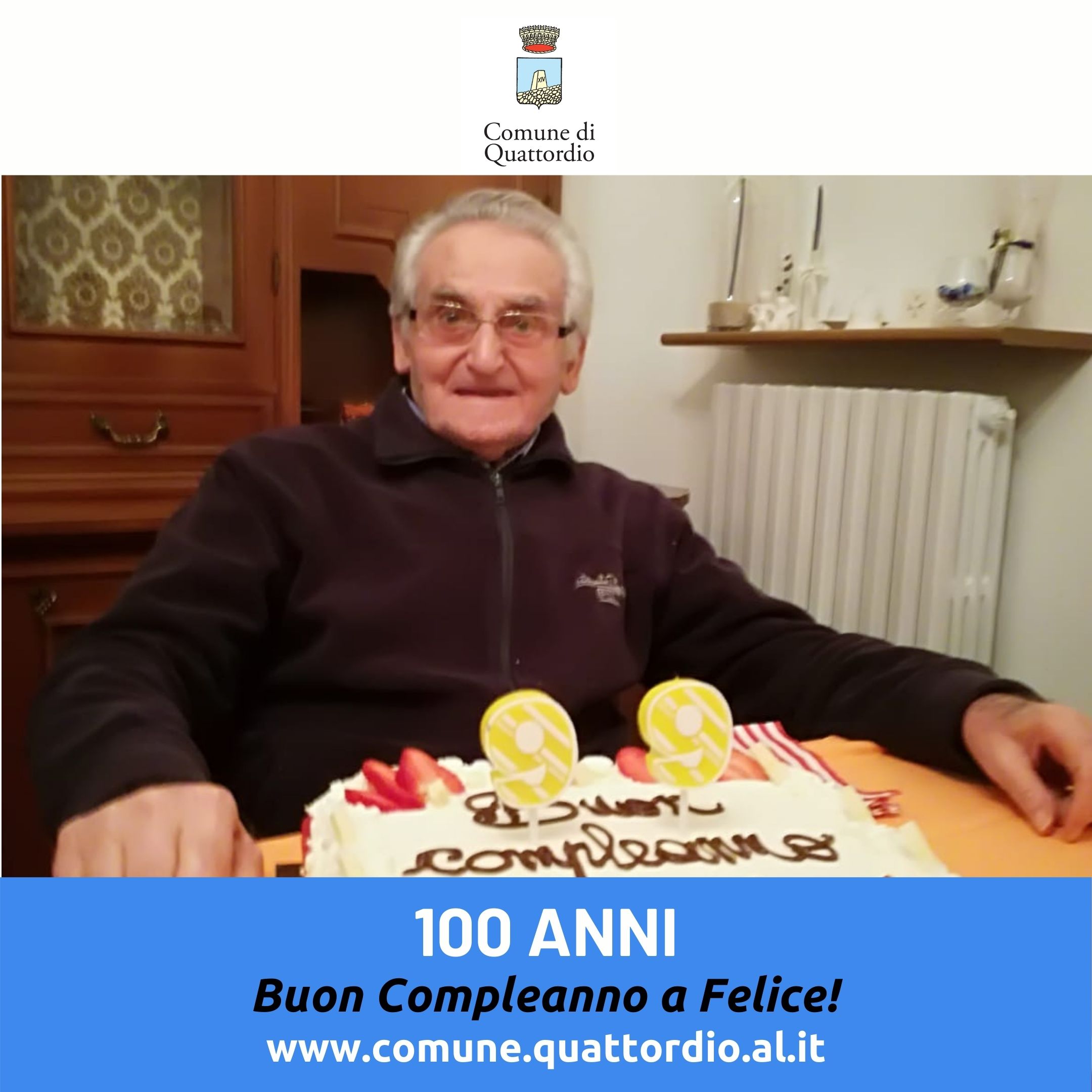 Buon Compleanno a Felice: 100 ANNI